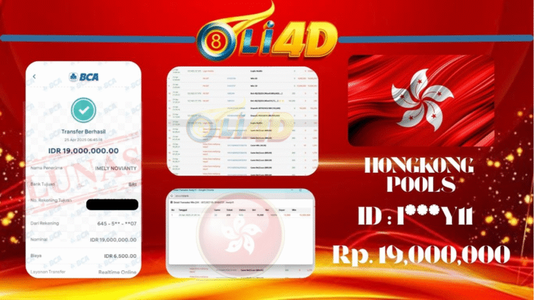 BUKTI JACKPOT KEMENANGAN Rp.19,000,000 SITUS OLI4D